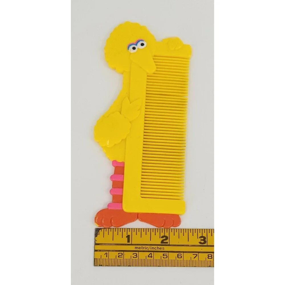 Vintage 1990 Sesame Street Big Bird Childs Hair Comb Applause Retro 6